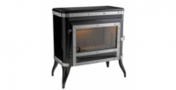 Poêle à bois émaillé noir 8kw INVICTA Tennessee