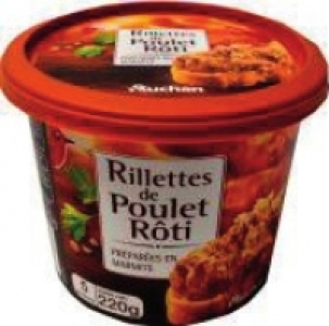 RILLETTES DE POULET RÔTI 1.60 €