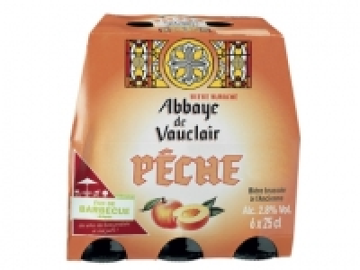 6 bières blanches aromatisées à la pêche 3.29 €