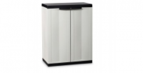 Meuble bas 2 portes Trend Line S gris