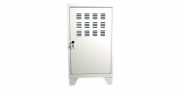 Rangement porte blanc pieds + 1 étagère