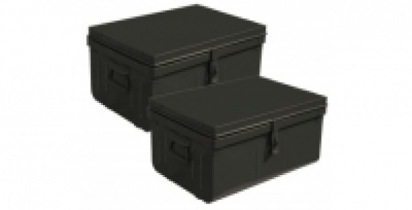 Ensemble de 2 coffres Habitat noir
