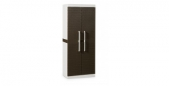 Armoire 2 portes Rattan Line M Toomax marron.
