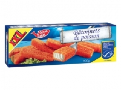 30 bâtonnets de poissons panés