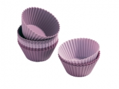 6 moules à muffin en silicone
