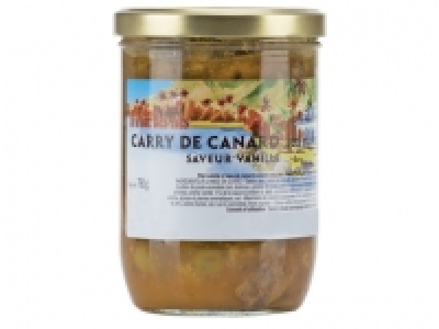 Carry de canard aux olives et à la vanille