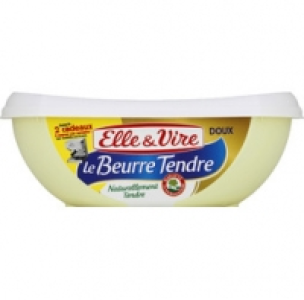 Elle & Vire Le beurre tendre de normandie, 80% de matière grasse, doux