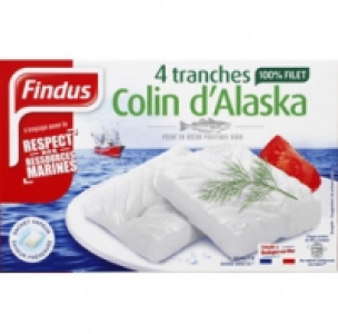 Findus Tranches de filets de colin (lieu), sachets vapeur