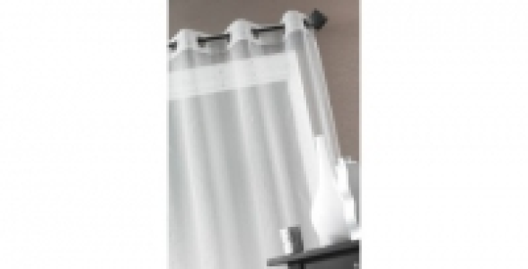 Panneau voilage Blanc Metalic 150 x 260