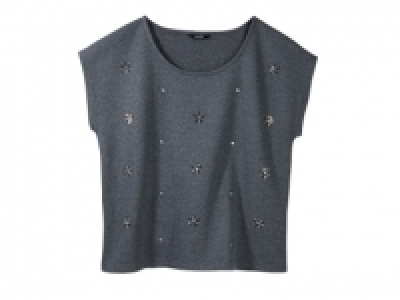 T-shirt brodé de strass femme