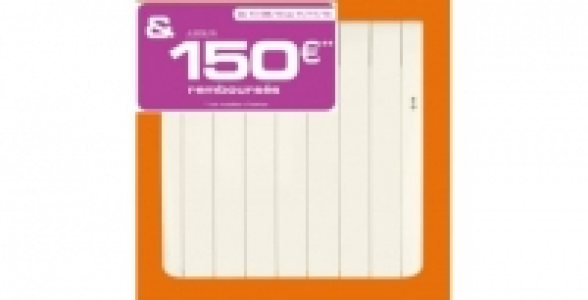 Bricomarche  Radiateur horizontal SAUTER Forlane steatite +film digital 1500w blanc