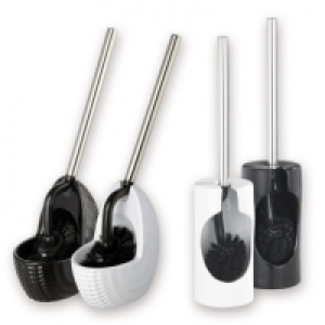 Brosse WC avec&nbsp;porte-brosse en c&eacute;ramique
