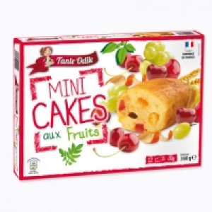 12 Mini cakes aux fruits 1.69 €