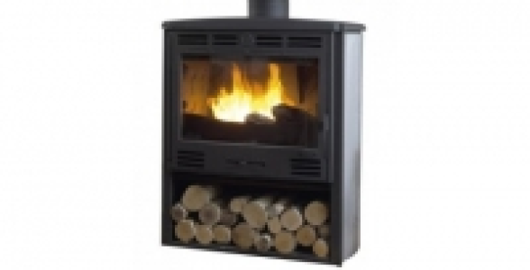 Poêle à bois 10,5 kW GODIN Grand Bois à clapet Gris