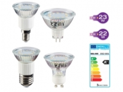 Ampoule LED GU10, E14, E27 ou GU5.3