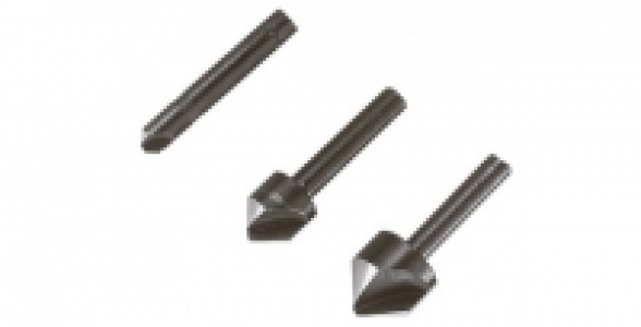 Lot de 3 fraisoirs Ø 6, 12, 16 mm WOLFCRAFT
