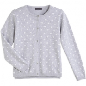 In Extenso Gilet coeurs fille