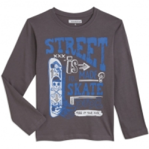 In Extenso Tee-shirt imprimé manches longues garçon
