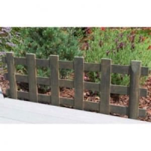 Bordure plastique, imitation bois, à planter 100 x h.45 cm 8.90 €