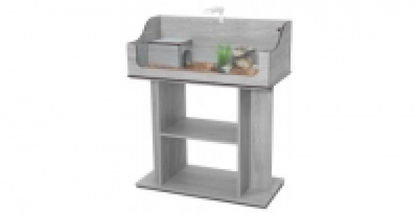 Terrarium Tortum 100 cm gris veiné + meuble