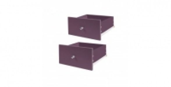 Lot 2 tiroirs Aubergine Kasea