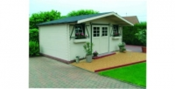 Abri de jardin en bois double porte 14,75 m² Zurich