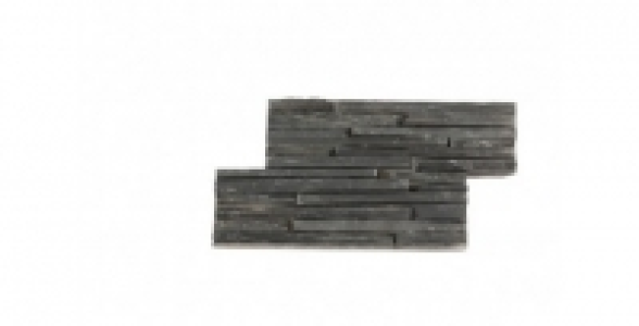 Plaquette de parement STONEPANEL Fines lames noires