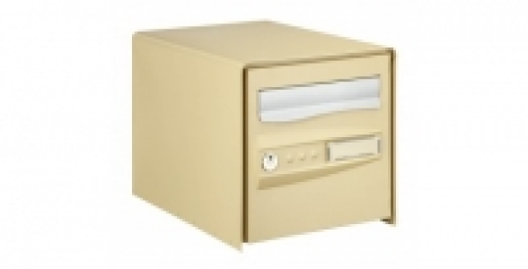 Boîte aux lettres trilogis 1 porte beige.