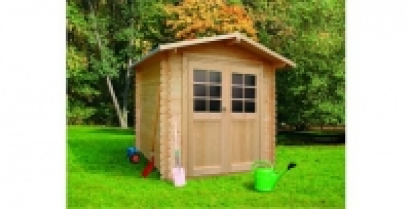 Abri de jardin en bois double porte 3,47 m² Lolland
