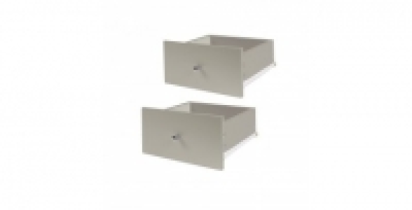 Lot de 2 tiroirs Taupe Kasea