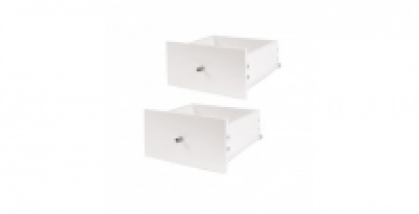 Lot de 2 tiroirs Blanc Kasea