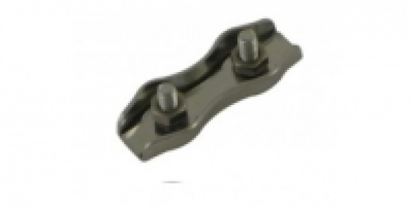 2 serres-câble 2 boulons inox D. 3 mm.
