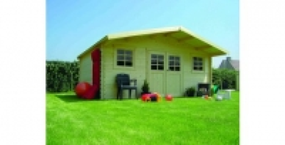 Abri de jardin en bois avec avancée 22 m² Vevey