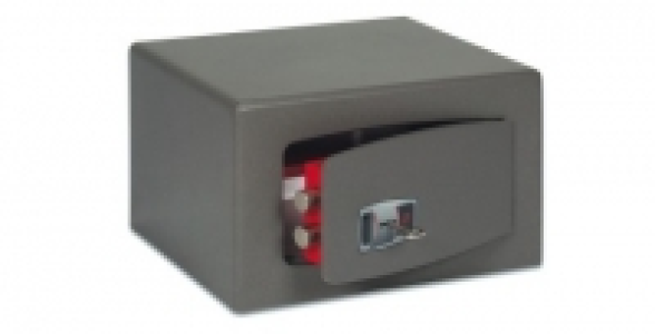 Coffre-fort &agrave; poser &agrave; cl&eacute; double panneton 19L