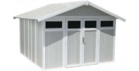 Abri de jardin r&eacute;sine bleu 10,6m&sup2; UTILITY11 GROSFILLEX