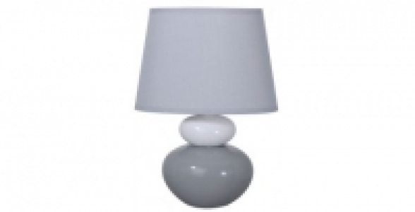 Lampe céramique 2 boules brillantes grises COREP Lola 22.40 €