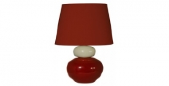 Lampe céramique 2 boules brillantes garances COREP Lola 22.40 €