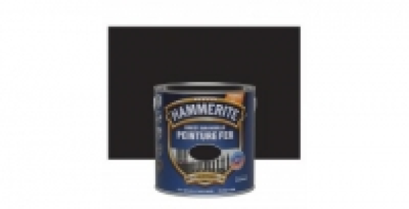 Peinture fer 2,5L noir satin HAMMERITE Direct Sur Rouille
