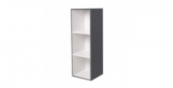 Meuble 3 Cases Gris INT Blanc Kasea