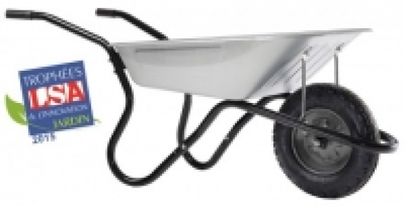 Brouette BiBox One galva avec roue gonflée HAEMMERLIN