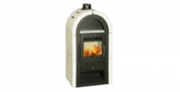 Poêle à Bois en tôle 7kw Oriental INVICTA Blanc