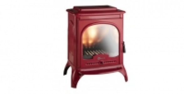 Po&ecirc;le &agrave; bois en fonte rouge 10kw INVICTA Seville