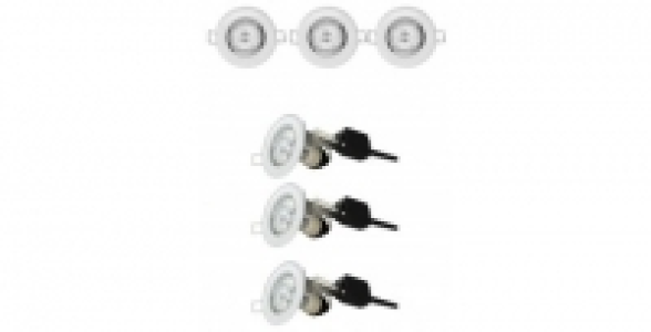 Lot de 3 spots fixes à encastrer 10.95 €