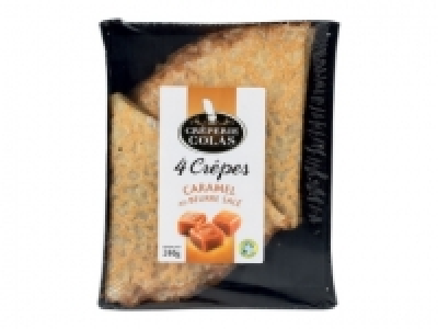4 crêpes fourrées au caramel beurre salé
