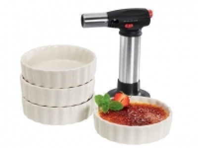 Set pour crême brûlée avec chalumeau