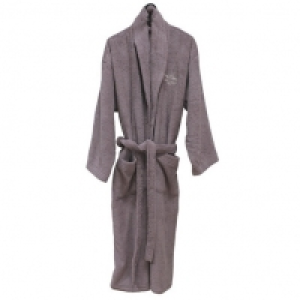 Peignoir Brodé coton 400g/m² Lavande