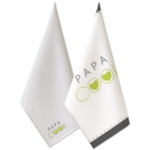 Lot 2 torchons Papa Cook