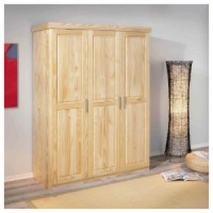 Armoire penderie vernie en pin massif - PELLE