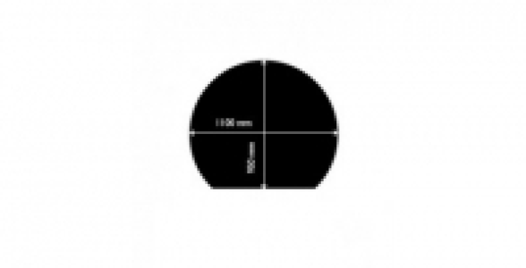 Plaque de sol ADURO acier ronde coup&eacute;e