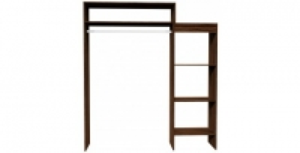 Kit am&eacute;nagement de placard extensible l.180 cm Wenge